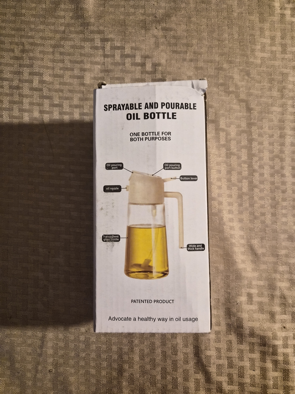 Sprayable and Pourable Oil Bottle - Clear